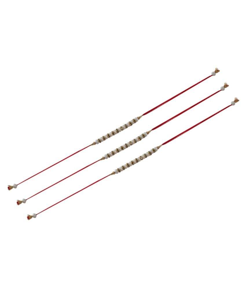 Rakhi Set MJR Multicolour Pack of 3 Rakhi Set MJR Multicolour Pack of 3