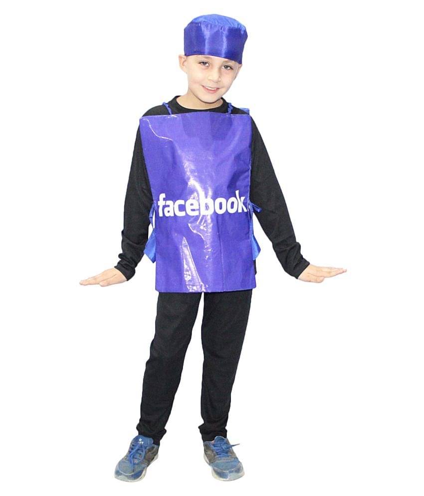     			Kaku Fancy Dresses Facebook  Costume For Kids School Annual function/Theme Party/Competition/Stage Shows Dress