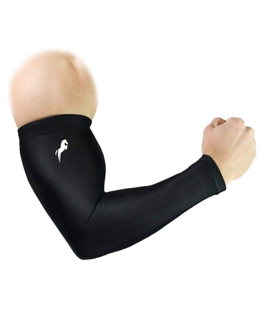     			Just Rider Arm Sleeves for Biker Riding Protection from Sun, UV, Dirt, Pollution - 1 Pair