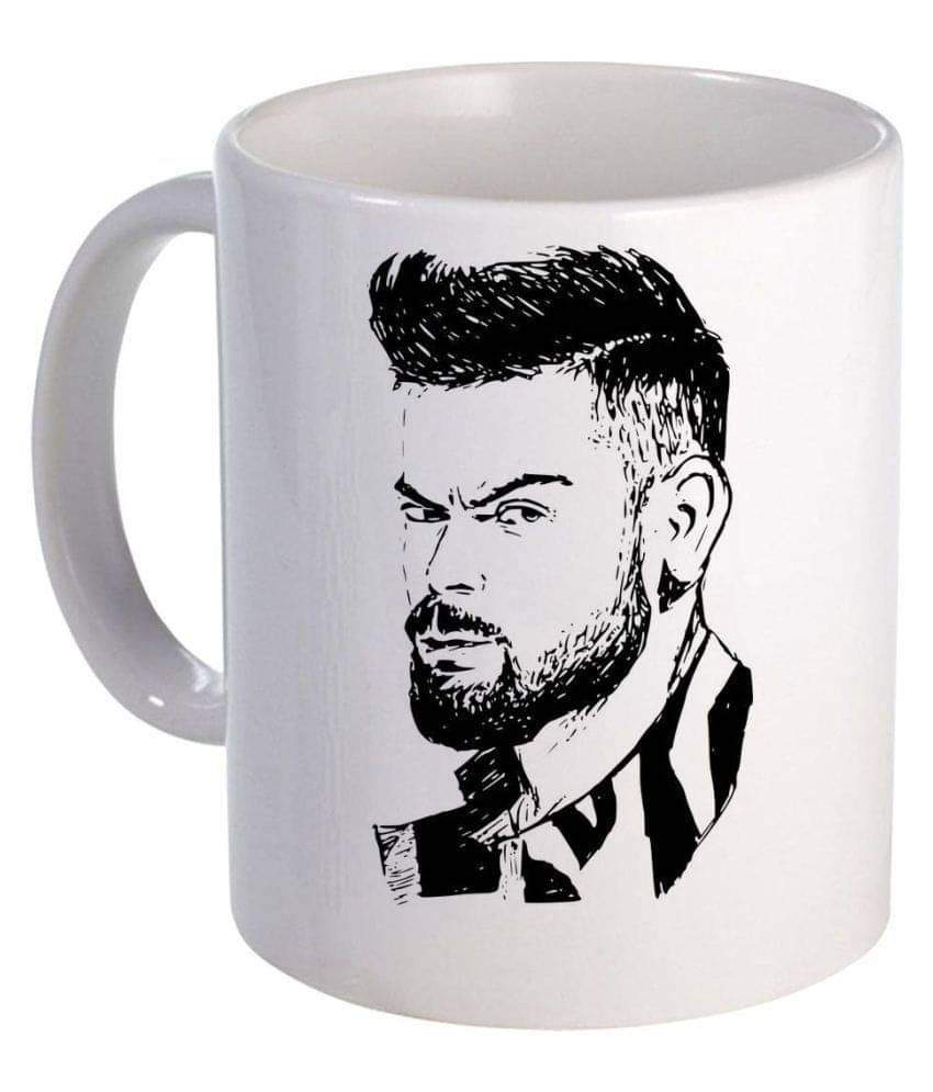     			COLOR YARD indian cricketer captain virat kohli Ceramic Coffee Mug 1 Pcs 385 mL