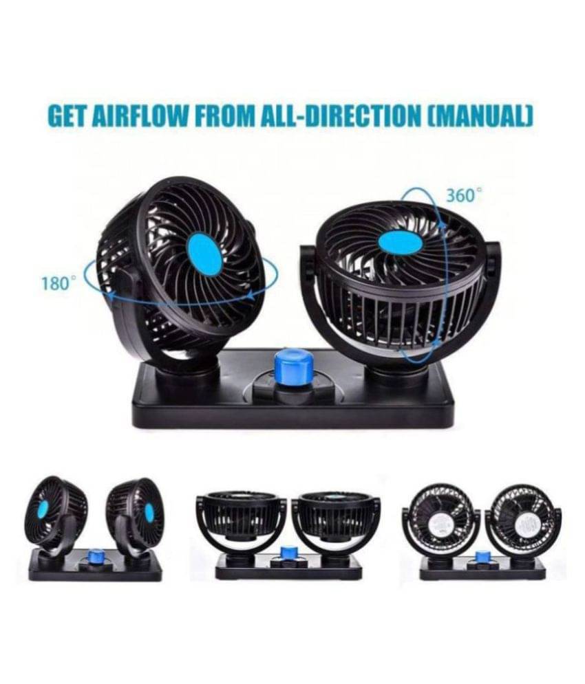     			AutoRight Dashboard Fan Black