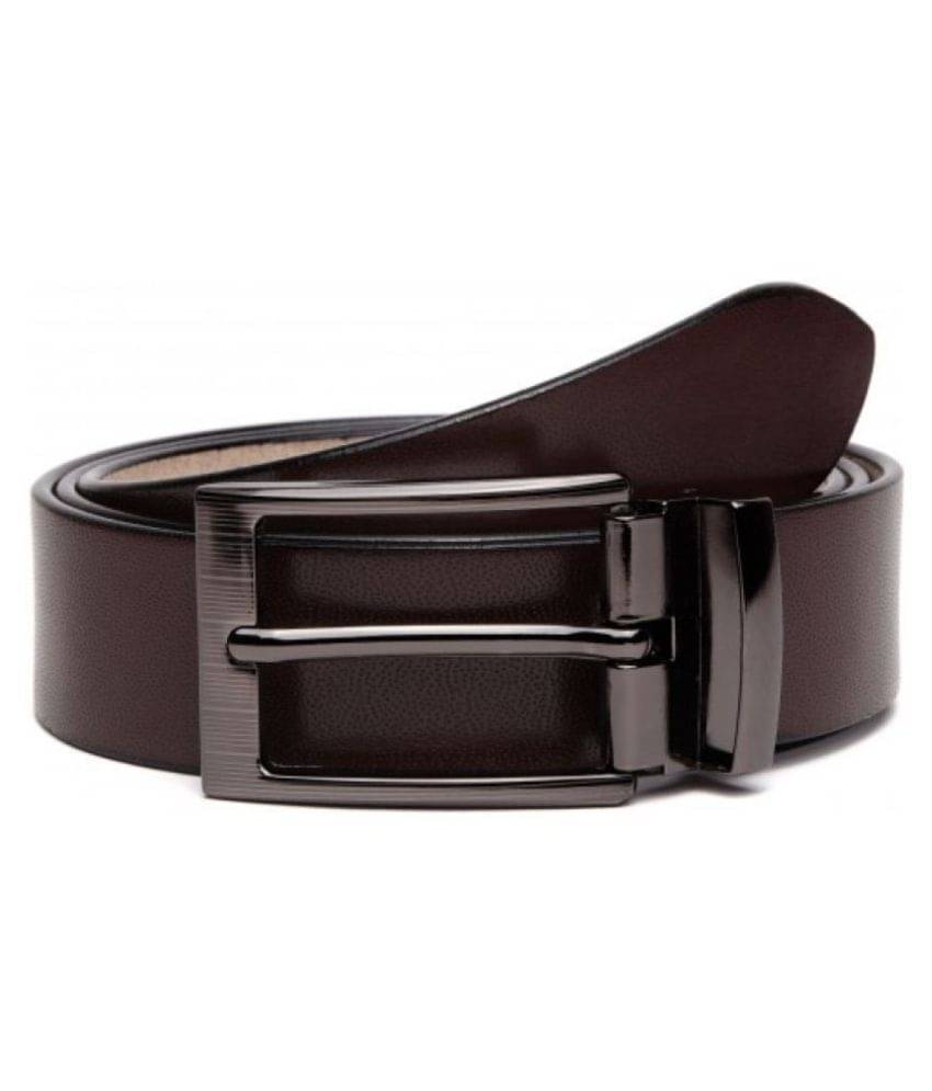     			Runsi Brown Leather Formal Belt