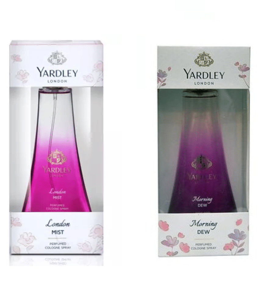     			Yardley London Mist And Morning Dew Perfumes, For Women( 100ml each, pack of 2)
