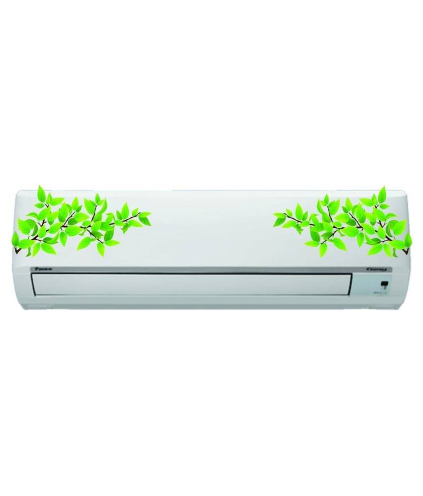     			Decor Villa Green Leaf Design Floral Sticker ( 20 x 91 cms )