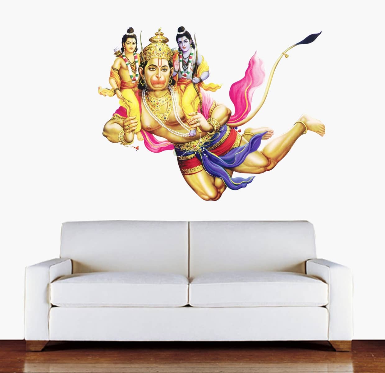 Decor Villa HANUMANJI Religious & Inspirational Sticker ( 43 x 58 cms )