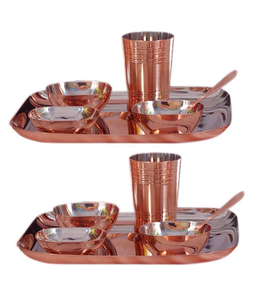     			Dynore Bottomcopperplating Stainless Steel Dinner Set of 12 Pieces