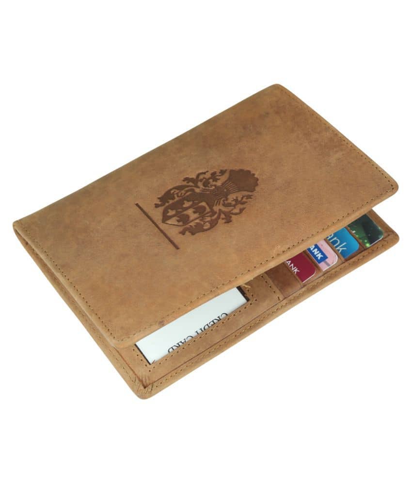 Style 98 Hunter Leather Tan Passport Holder - Handbags | Buy online on ZillyBuy