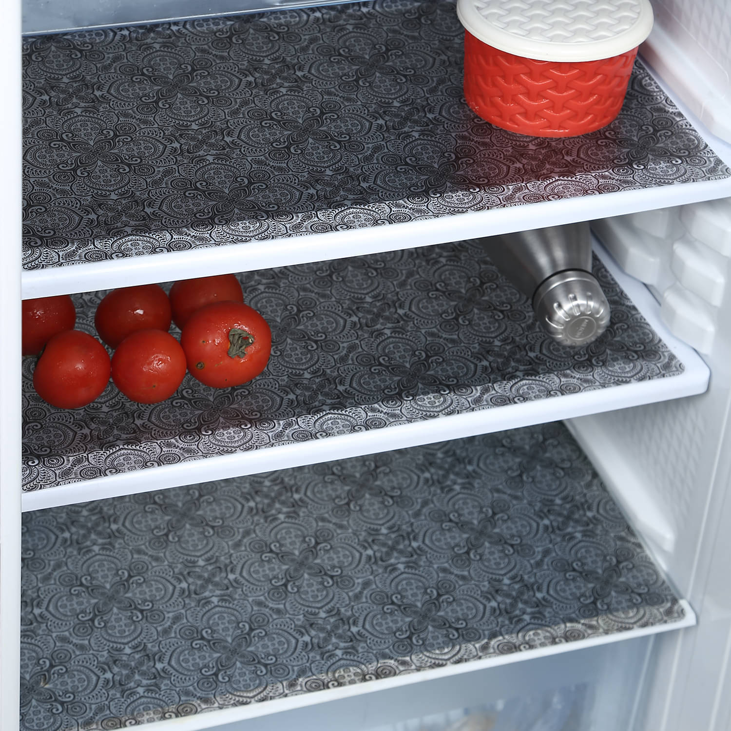     			E-Retailer Set of 3 PVC Multi Fridge Mats