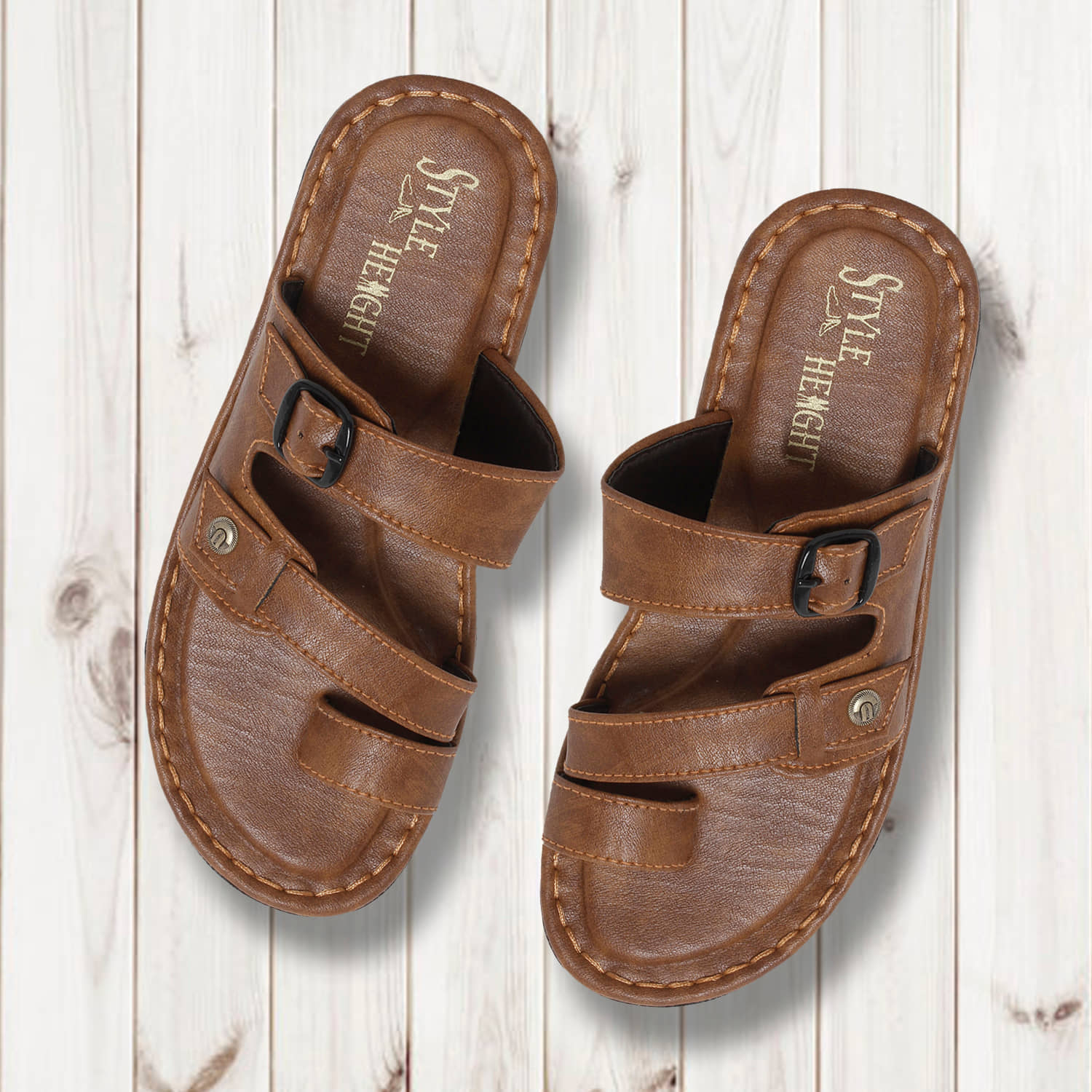 Style Height Brown Thong Flip Flop