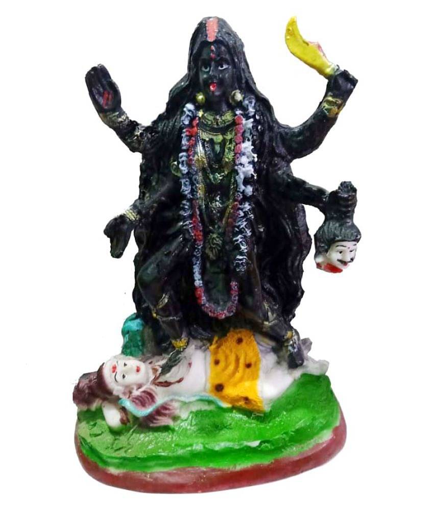    			Resin Kali Maa Statue (Polyresin,Multicolor) Showpiece - (Polyresin, Multicolor, Gold)