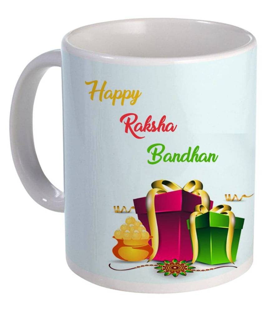 COLOR YARD raksha bandhan happy-rakhi-wishes-with-vector Ceramic Coffee Mug 1 Pcs 325 mL COLOR YARD raksha bandhan happy-rakhi-wishes-with-vector Ceramic Coffee Mug 1 Pcs 325 mL