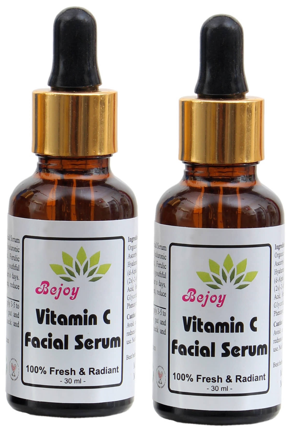BEJOY Vitamin C Brightening Face Serum Face Pack 60 ml Pack of 2