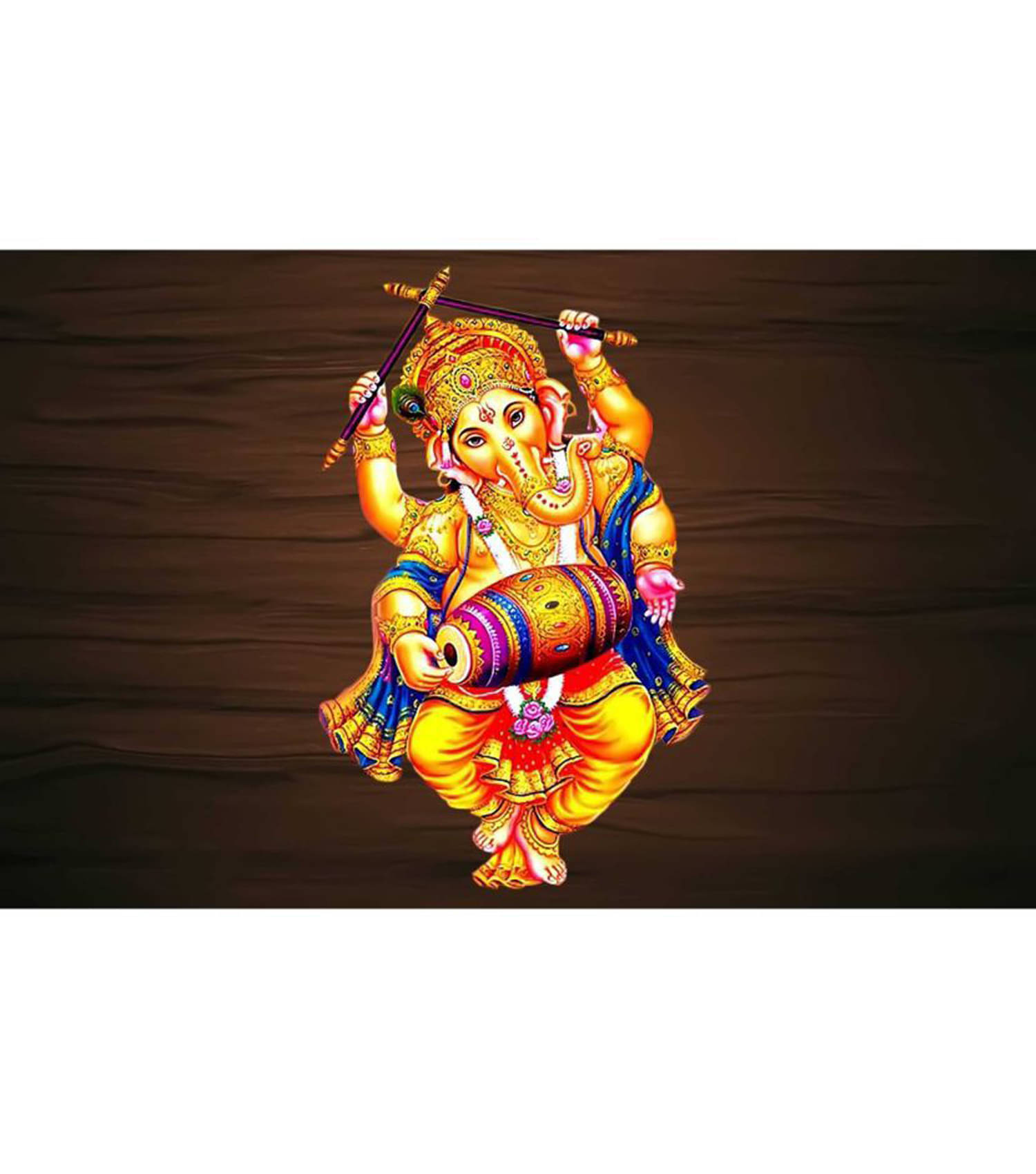     			American Noti Gajanand ganpati Paper Wall Poster Without Frame