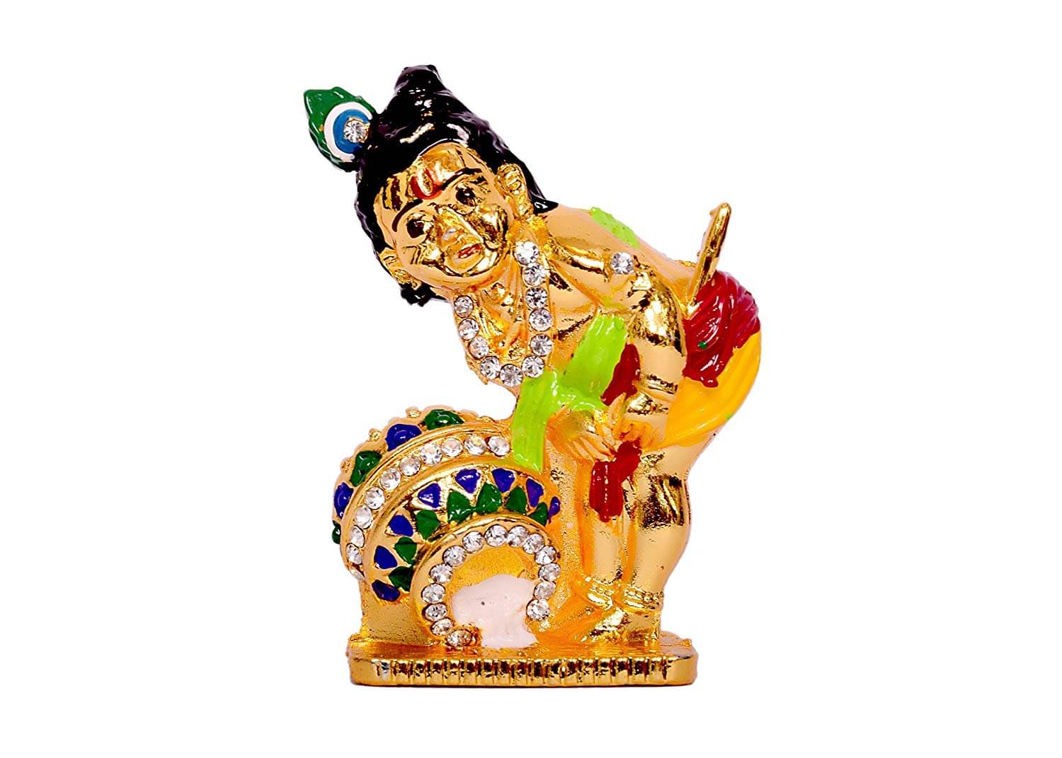     			RUDRA DIVINE Krishna Brass Idol - 6.5 cm