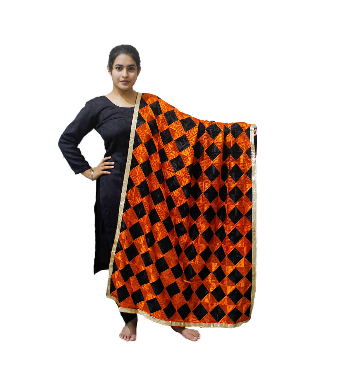 Sahej Suits & Phulkari Black Chiffon Dupatta Sahej Suits & Phulkari Black Chiffon Dupatta