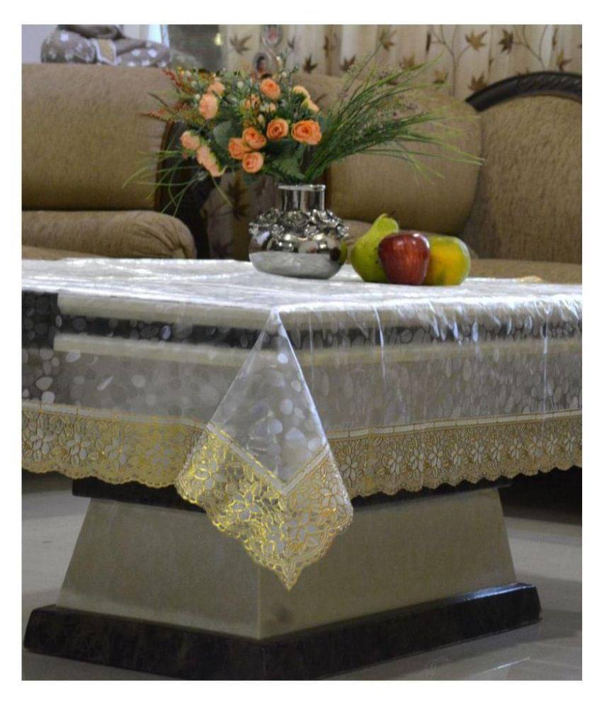     			Transparent PVC Single Centre Table Cover 152 cm x 101 cm