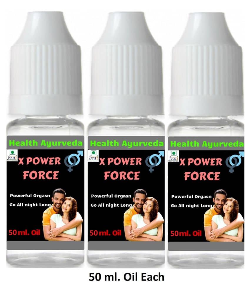 Health Ayurveda X Power Force Stamina Power Oil 150 ml Pack of 3