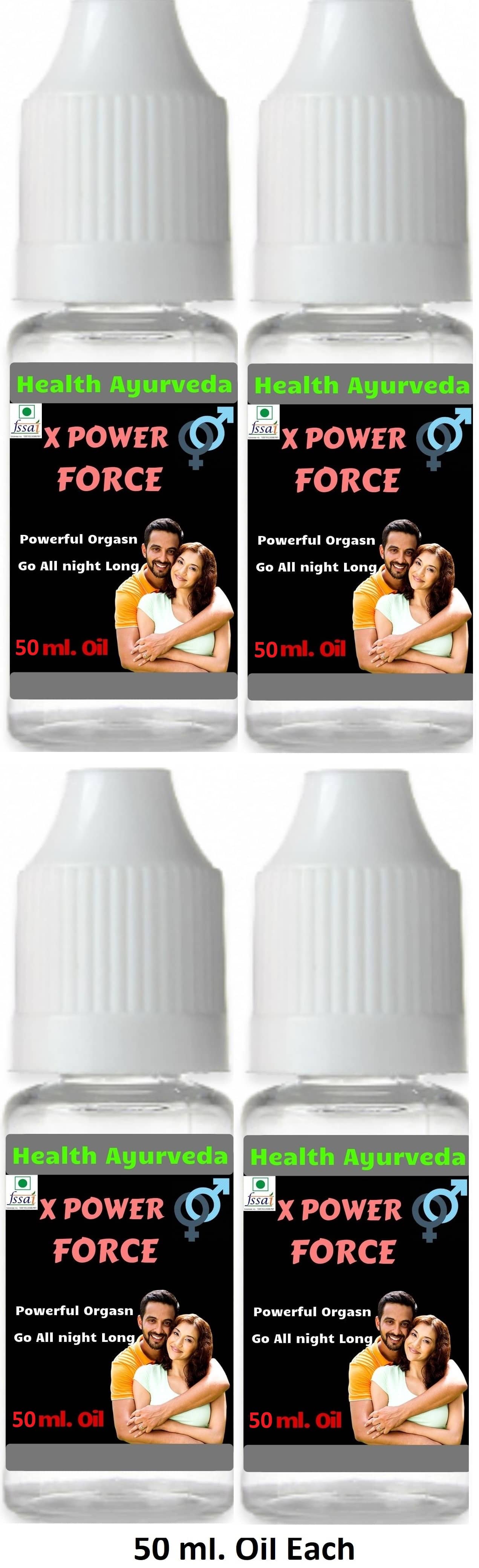 Health Ayurveda X Power Force Stamina Power Oil 200 ml Pack Of 4