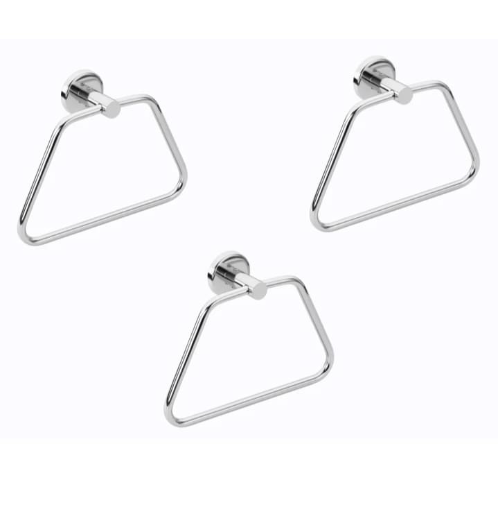    			Deeplax TOWEL RING NAPKIN HOLDER VOOL SET OF 3 Stainless Steel Towel Ring