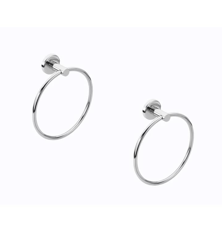     			Deeplax TOWEL RING NAPKIN HOLDER WOOL SET OF 2 Stainless Steel Towel Ring