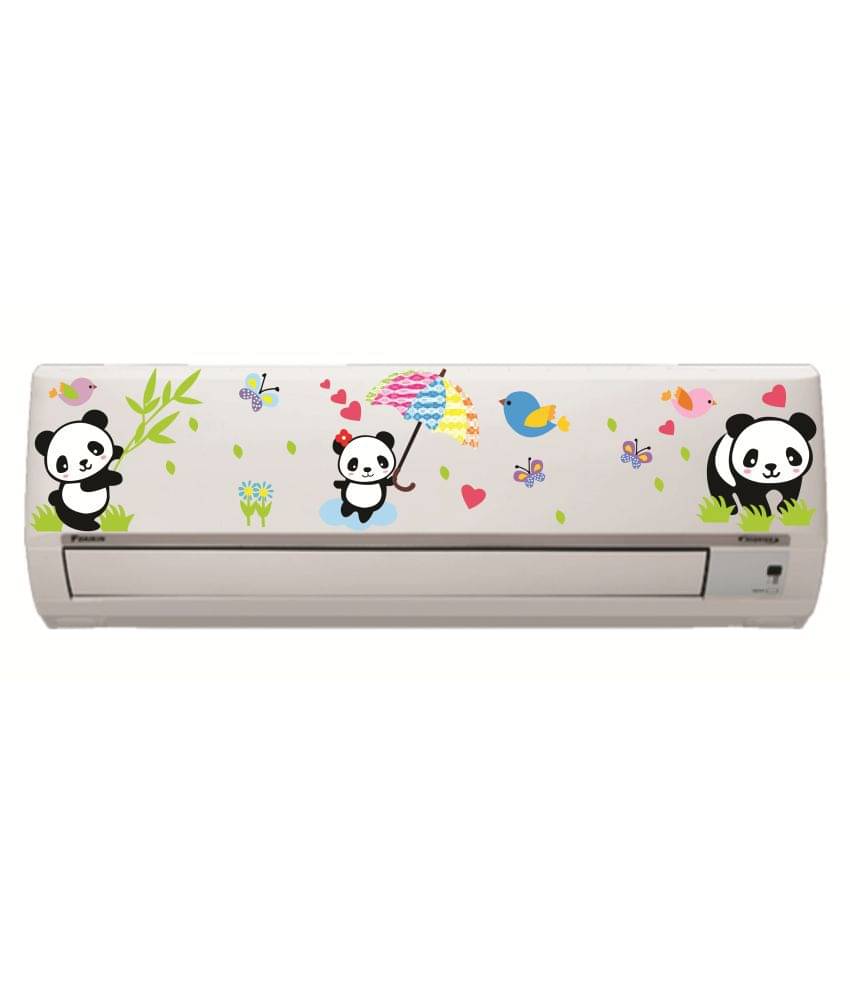     			Sticker Studio AC Sticker Split Air Conditioner Sticker Floral Sticker ( 21 x 91 cms )