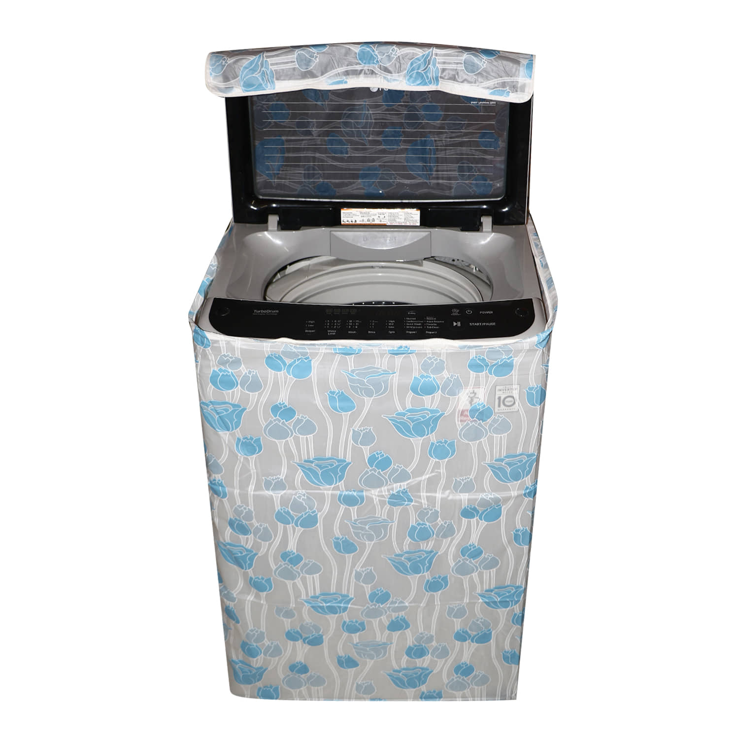 E-Retailer Single PVC Blue Washing Machine Cover for Universal 7 kg Top Load