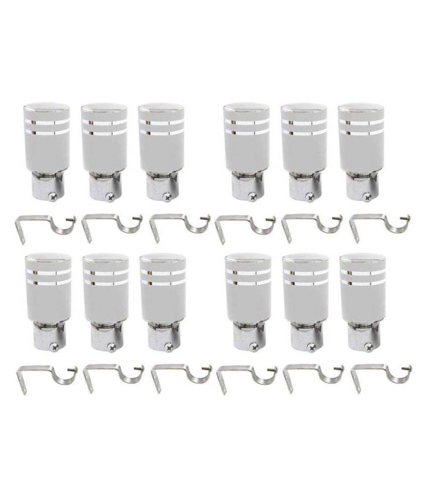 taj hardware gallery Set of 6 Aluminium Single Rod Bracket taj hardware gallery Set of 6 Aluminium Single Rod Bracket