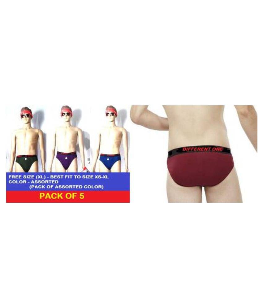 D1 DIFFERENT ONE Multi Brief Pack of 5 D1 DIFFERENT ONE Multi Brief Pack of 5