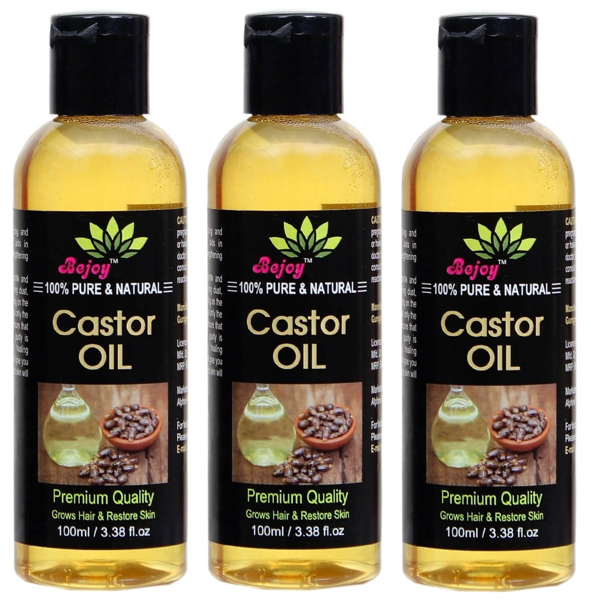     			BEJOY 100% Pure And Organic Castor Oil Hair Oil 300 mL
