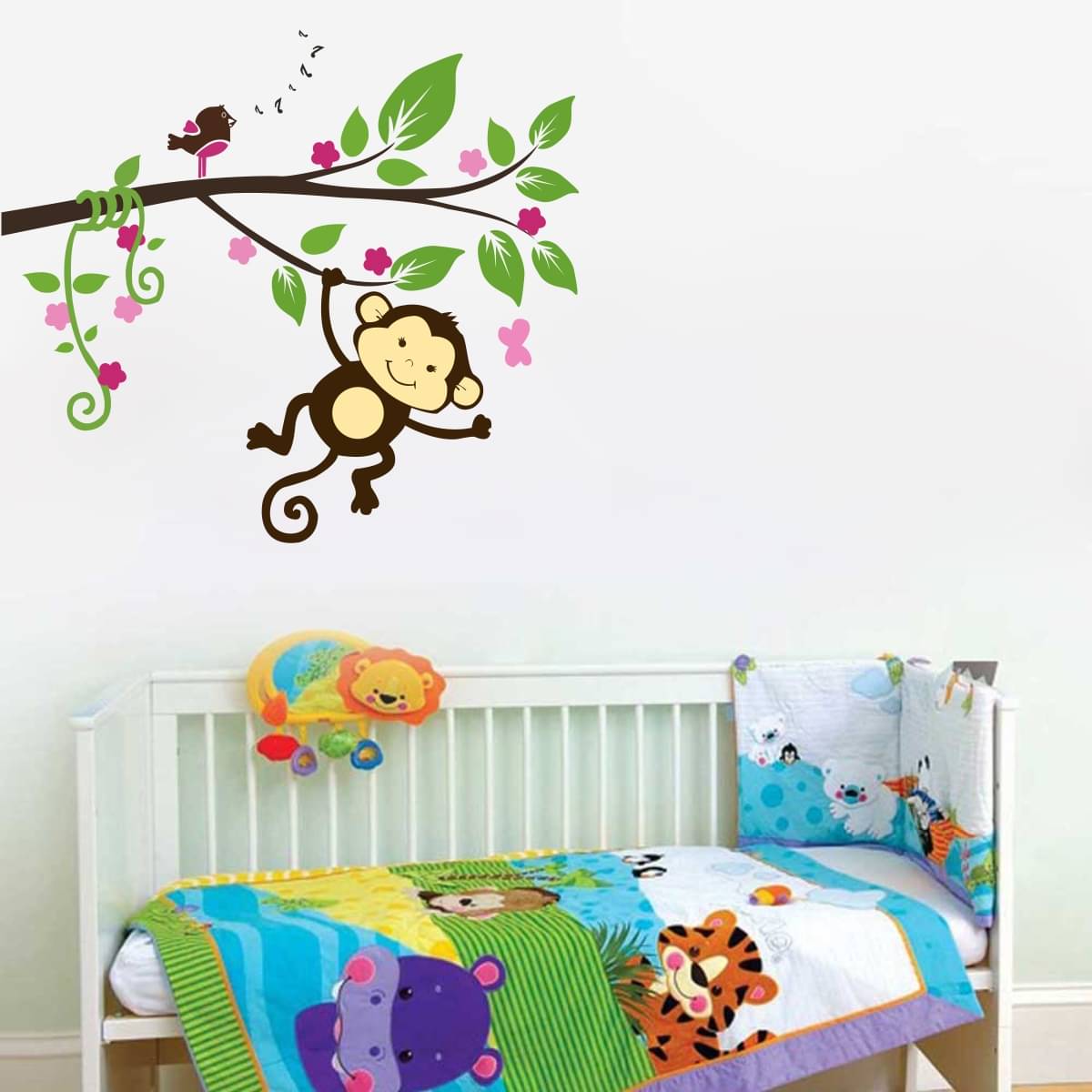 Decor Villa TREE WITH MONKEY Nature Sticker ( 60 x 71 cms ) Decor Villa TREE WITH MONKEY Nature Sticker ( 60 x 71 cms )