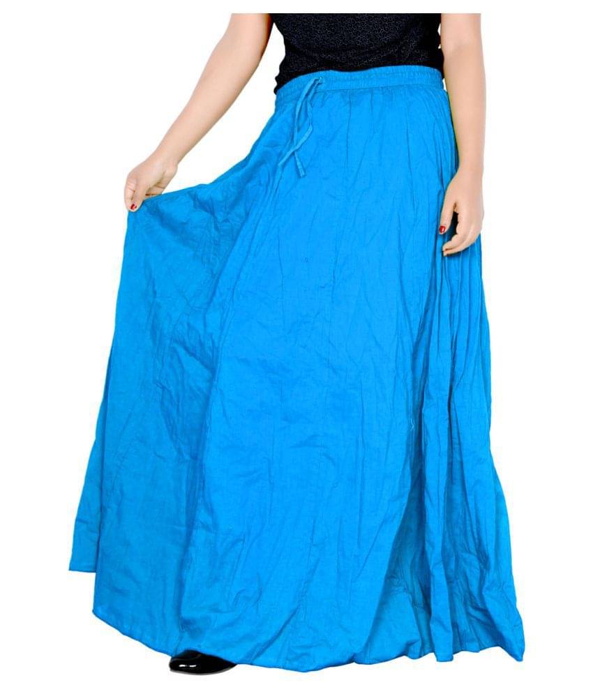 Sttoffa Cotton Broomstick Skirt - Turquoise Sttoffa Cotton Broomstick Skirt - Turquoise