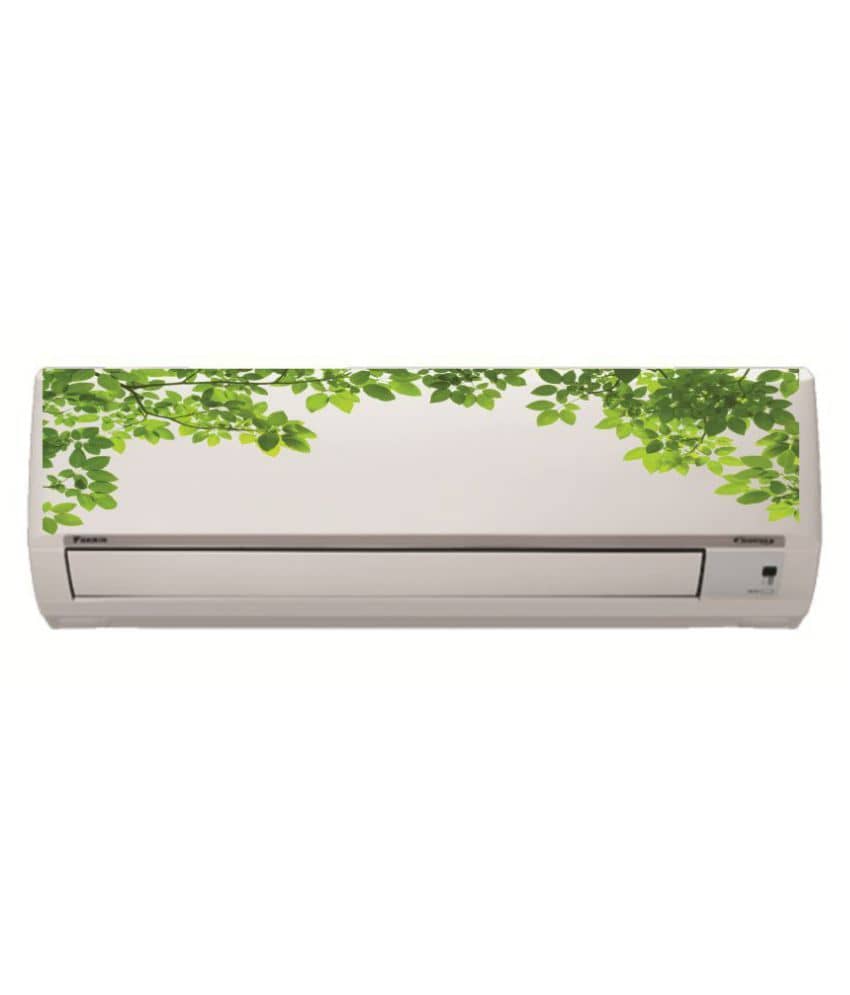 Decor Villa AC Sticker Split Air Conditioner Sticker Floral Sticker ( 21 x 91 cms )