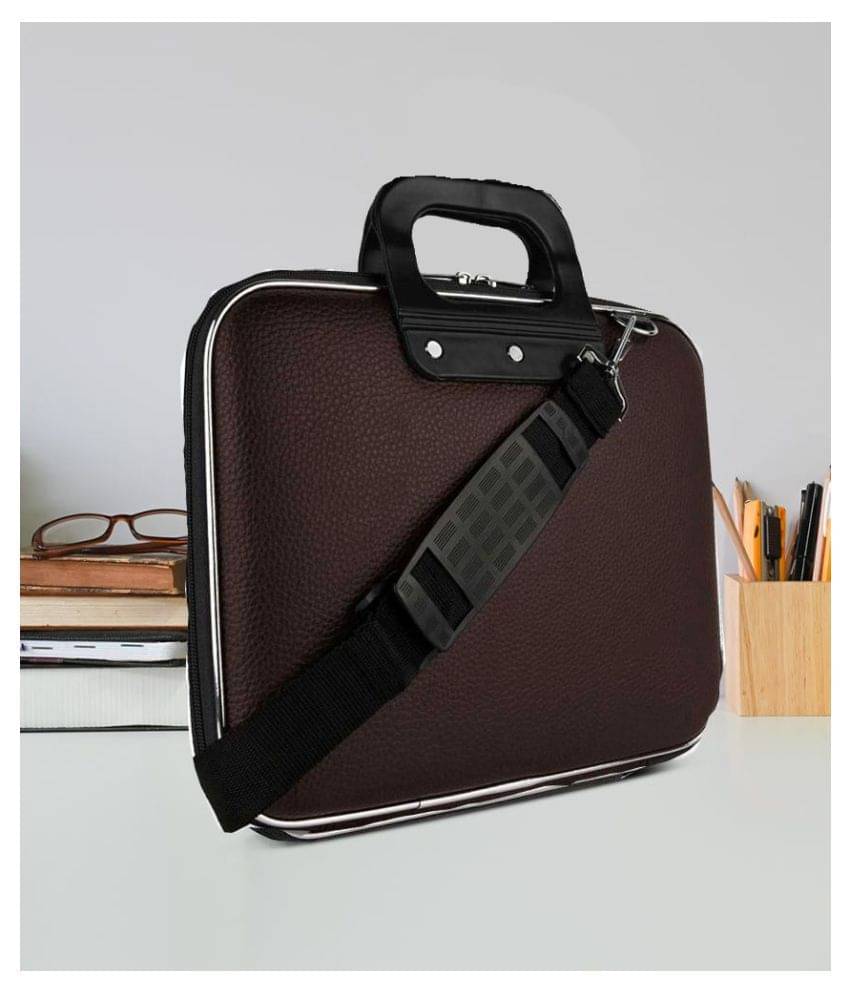     			SALLOW - Brown P.U Office Bag