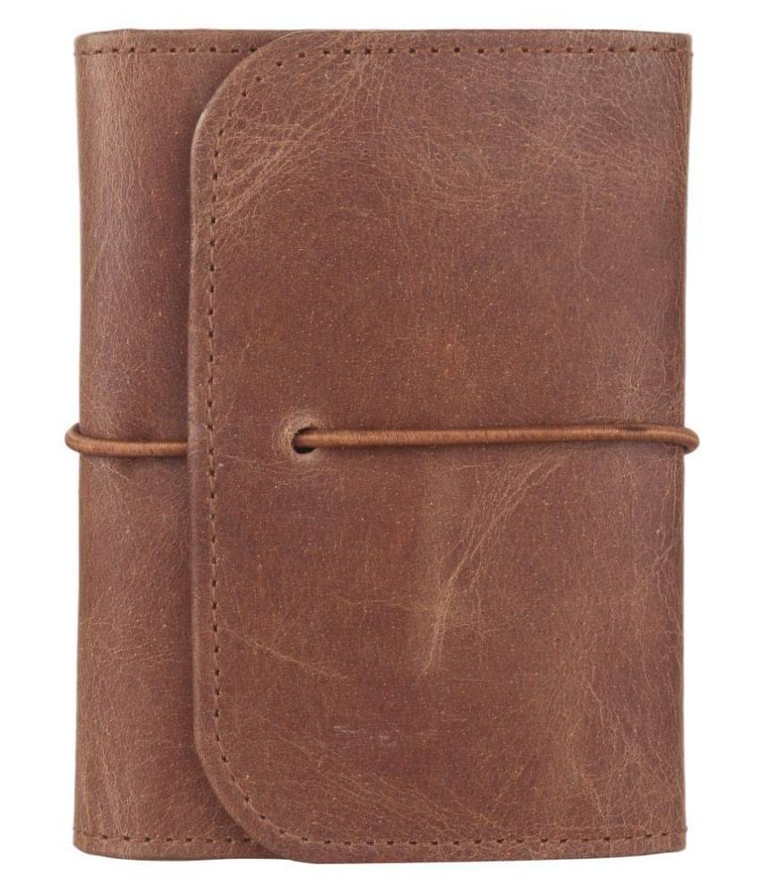     			NUKAICHAU Flap Brown Card Holder