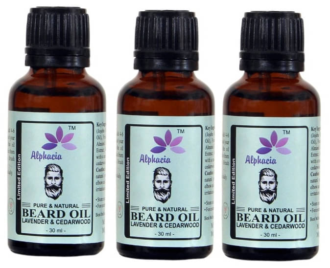 Alphacia Lavender & Beard Oil For Growth 90 ml Pack of 3 Alphacia Lavender & Beard Oil For Growth 90 ml Pack of 3