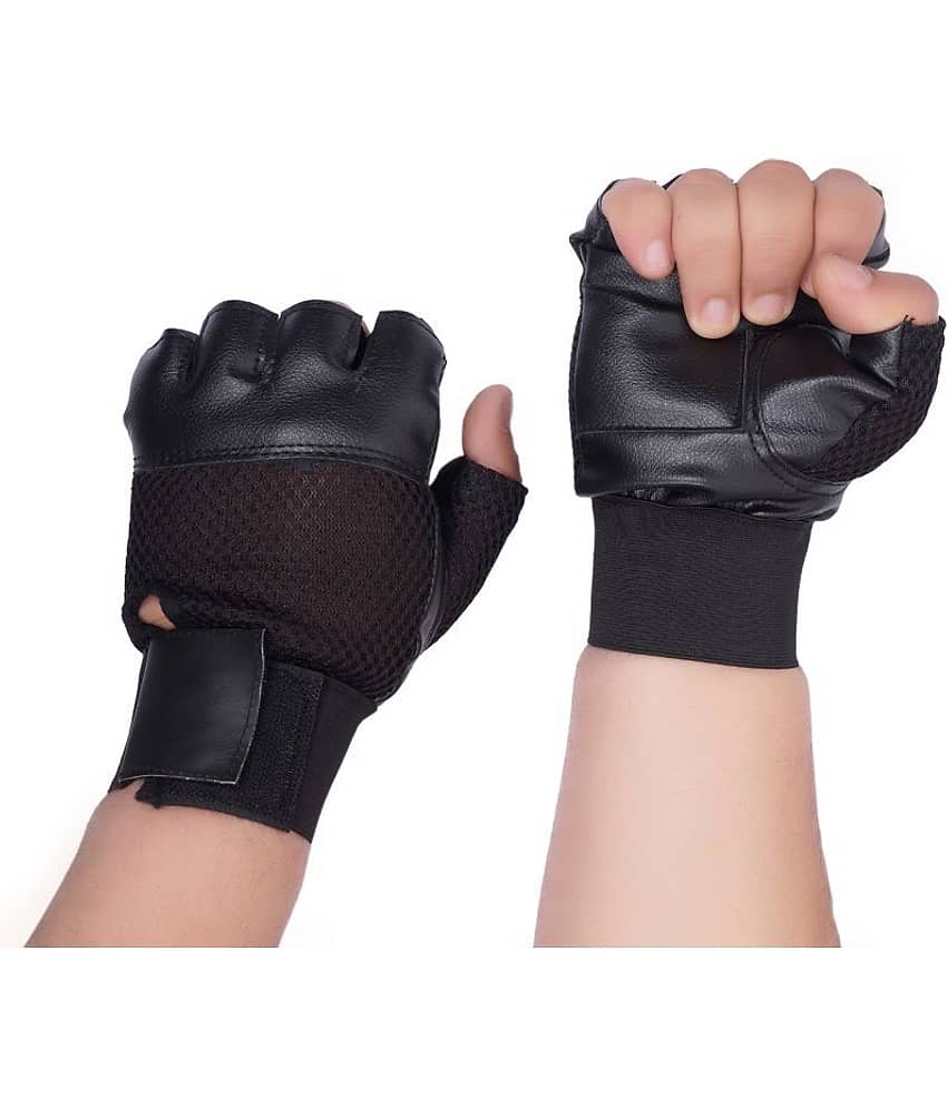 Dee Mannequin Leather Gym Gloves ( BLACK ) - Sports and Fitness Equipment | Buy online on ZillyBuy