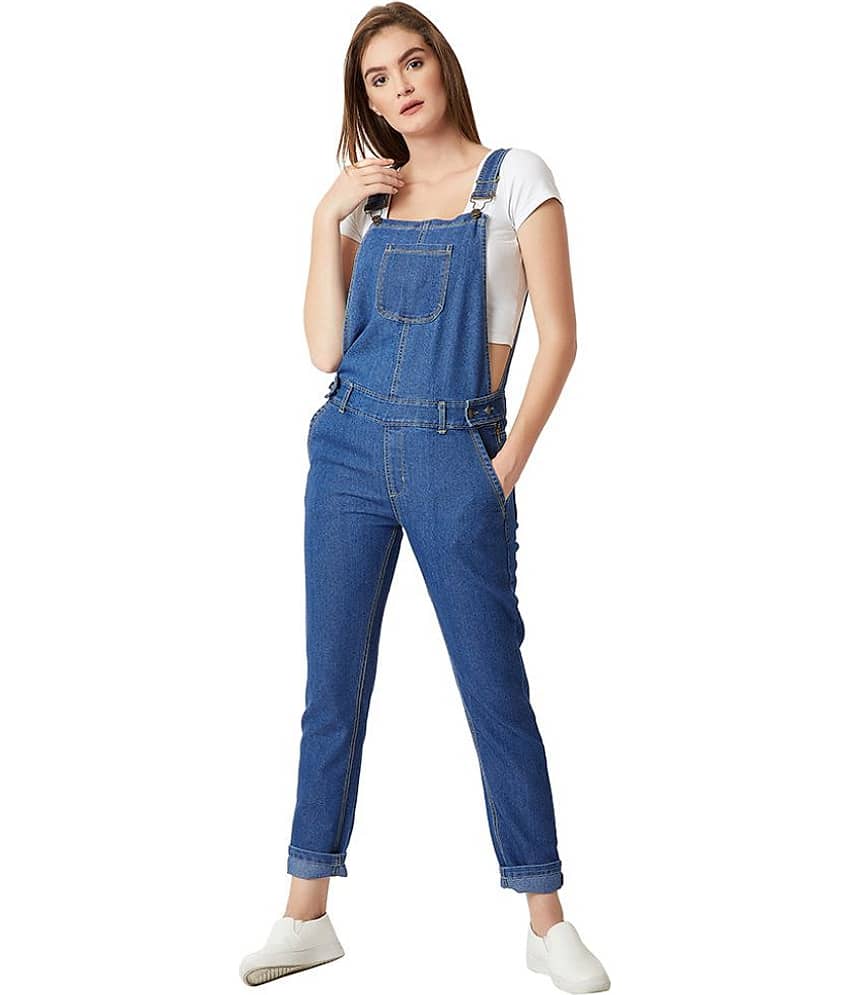 Miss Chase Denim Jeans Dungarees - Blue - Jeans | Buy online on ZillyBuy