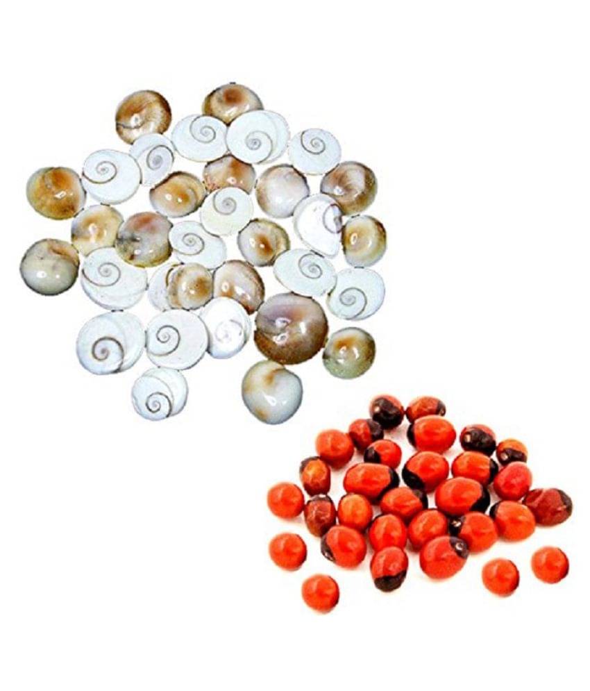 Yuvi Shoppe Set of 30 Pcs Gomti Chakra and Natural Red Gunja Red Chirmi Yuvi Shoppe Set of 30 Pcs Gomti Chakra and Natural Red Gunja Red Chirmi