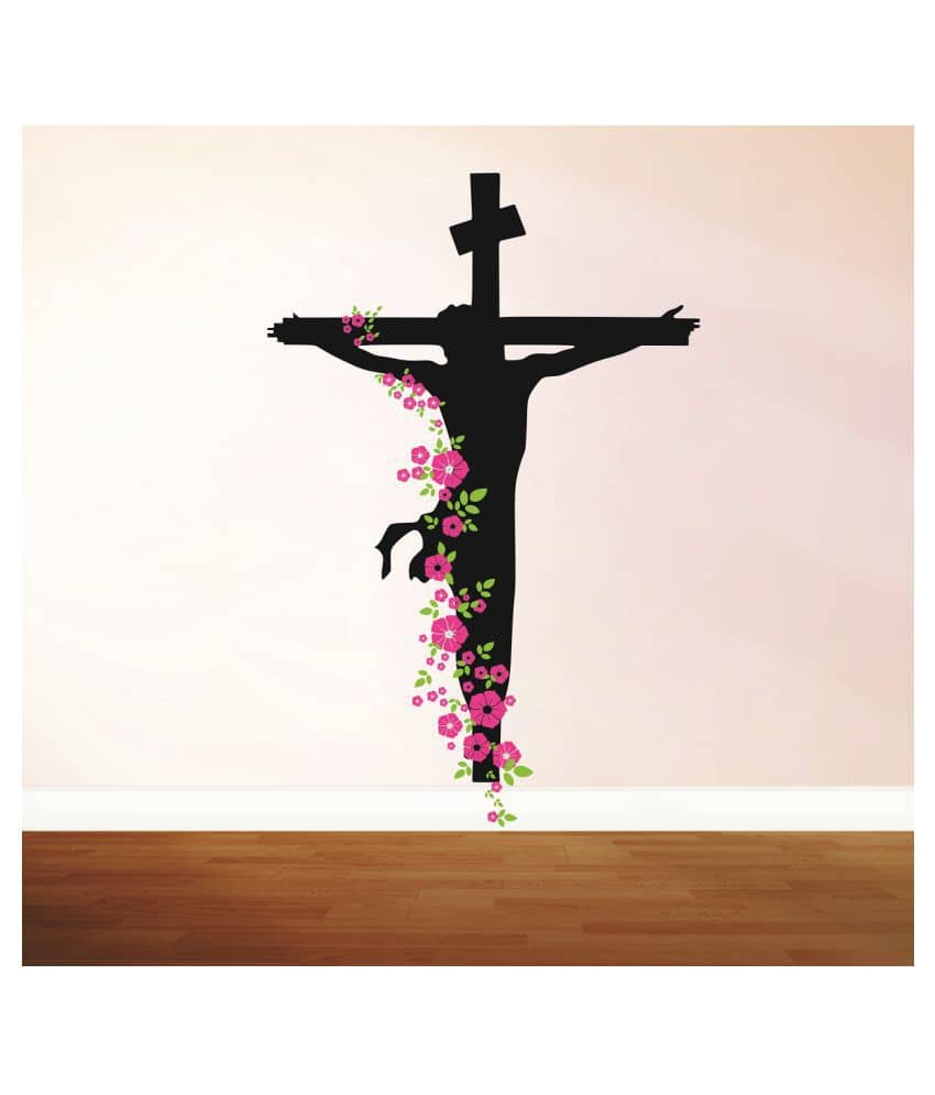 Decor Villa JESUS Religious & Inspirational Sticker ( 88 x 58 cms )