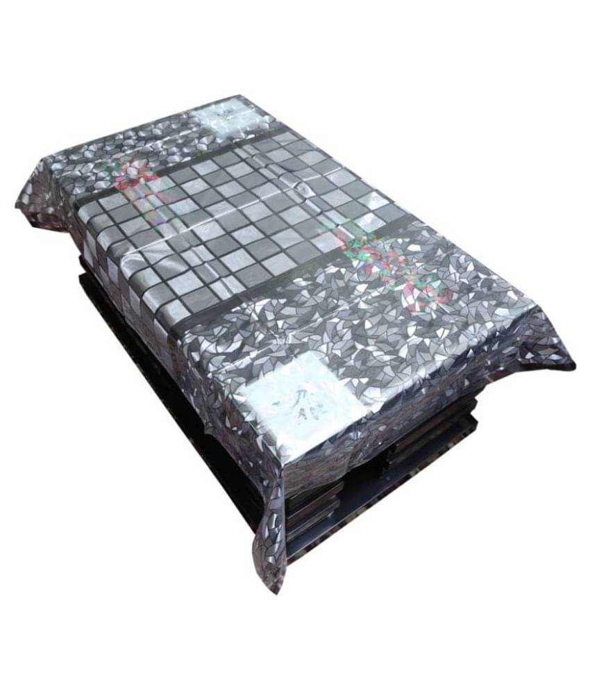     			Light Grey PVC Table Cover (Pack of 1)