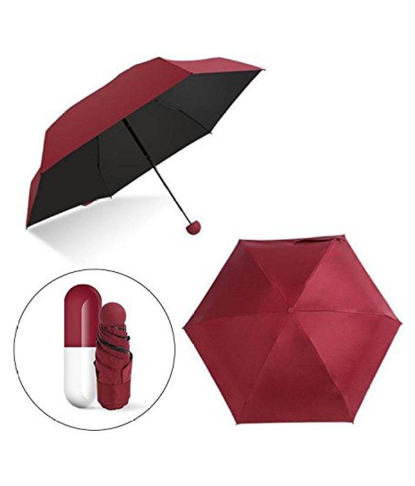     			Capsule Umbrella Lightweight Weatherproof UV Protection Mini Compact Foldable Design Travel/Folding/Portable Umbrella
