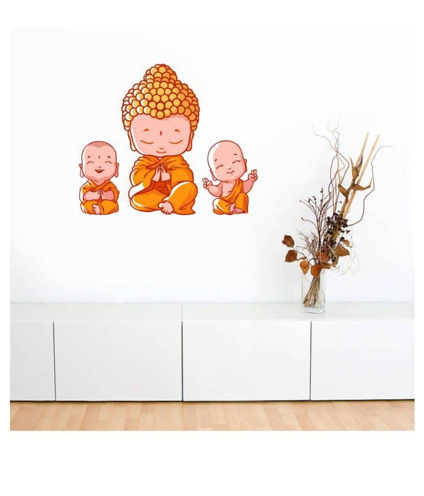 Decor Villa Little Buddha Religious & Inspirational Sticker ( 49 x 58 cms )     			Decor Villa Little Buddha Religious & Inspirational Sticker ( 49 x 58 cms )