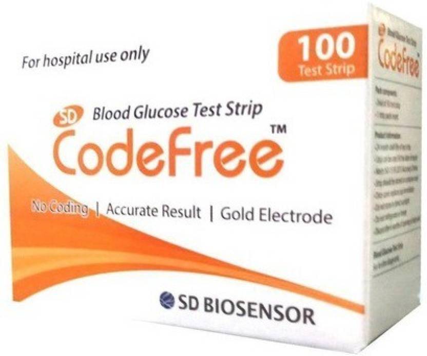     			Sd Biosensor Codefree Blood Glucose 100 Test Strips (Pack of 2X50)
