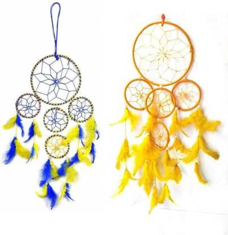 new lucky Feather Multicolor Dream Catcher - Pack of 2     			new lucky Feather Multicolor Dream Catcher - Pack of 2