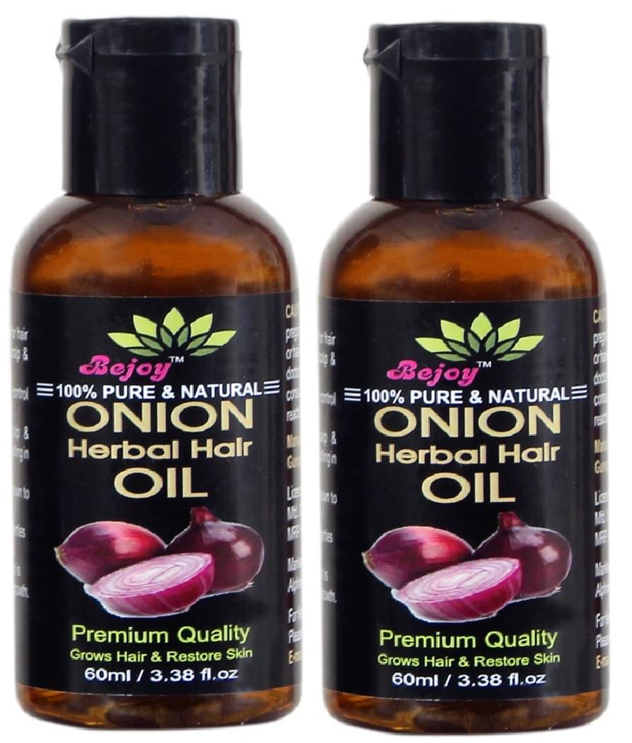 BEJOY Red Onion Oil- For Hair Treatment 120 mL Pack of 2 BEJOY Red Onion Oil- For Hair Treatment 120 mL Pack of 2