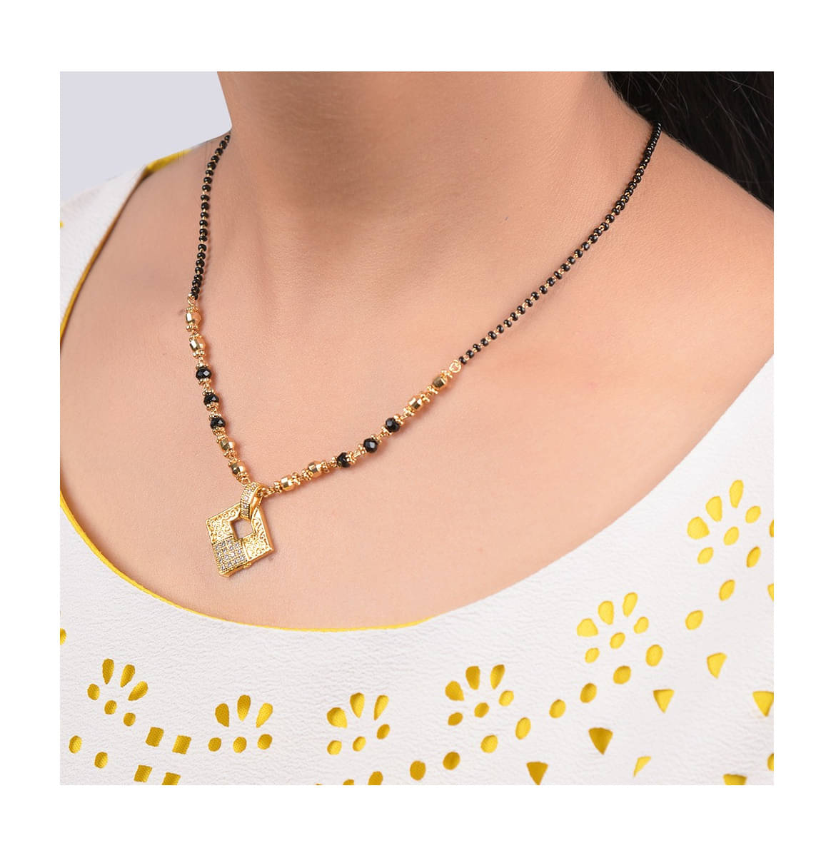 Bhagya Lakshmi Women's Pride Gold Plated Mangalsutra For Women Bhagya Lakshmi Women's Pride Gold Plated Mangalsutra For Women