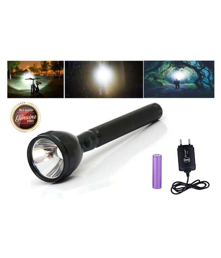     			S & Co. 2W Flashlight Torch Rechargeable metal - Pack of 1