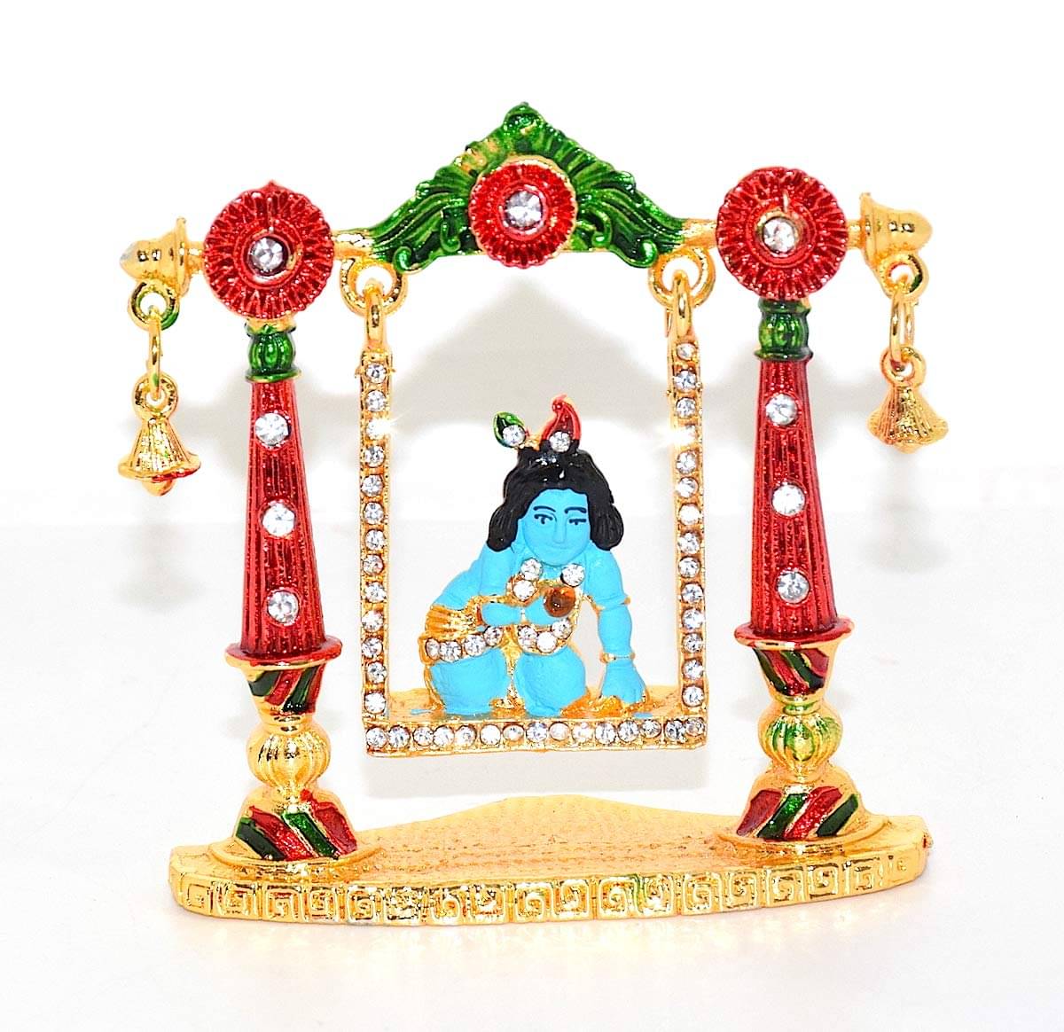     			RUDRA DIVINE Krishna Brass Idol