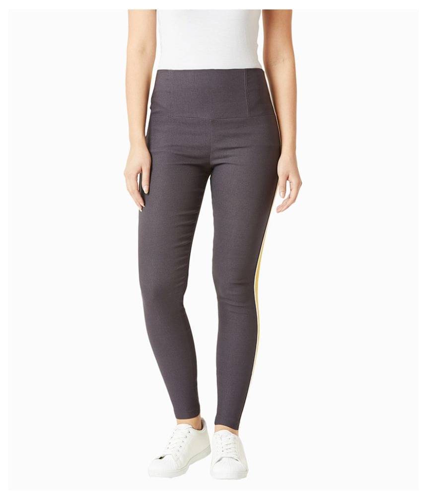     			Miss Chase Polyester Jeggings - Grey