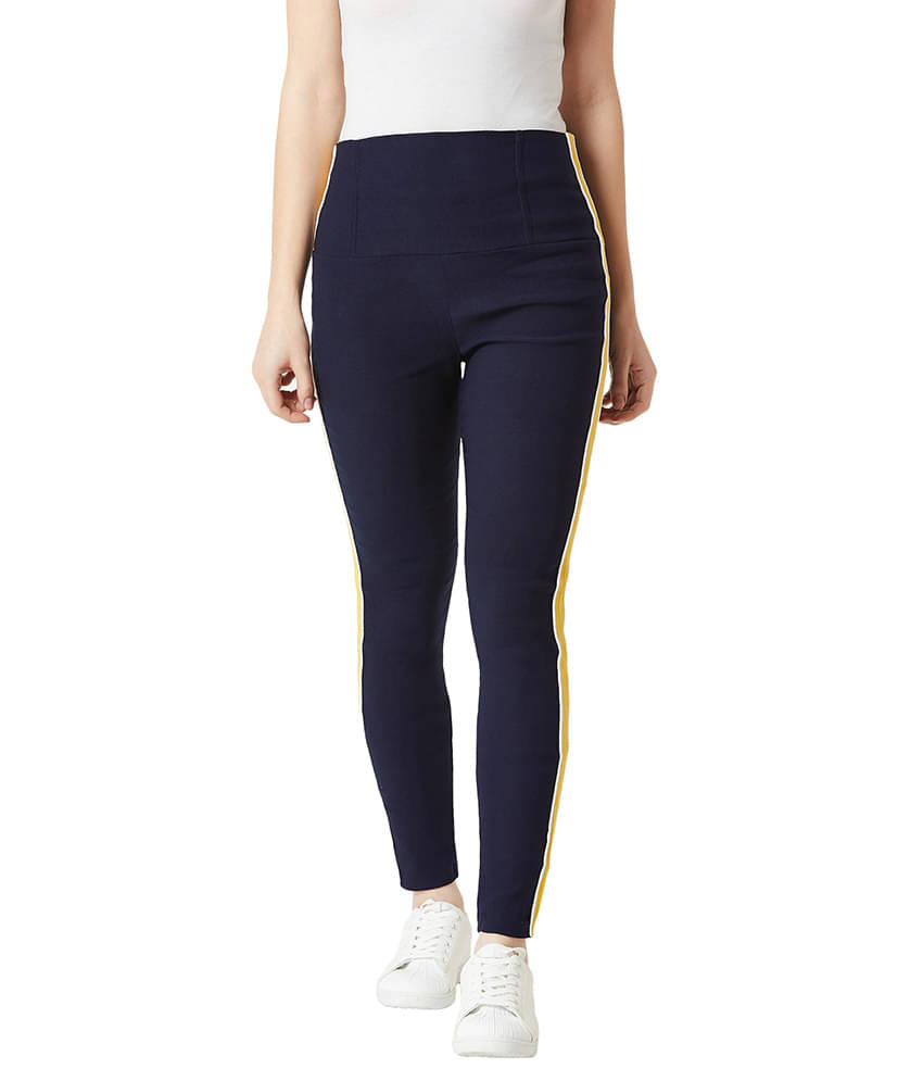     			Miss Chase Polyester Jeggings - Navy